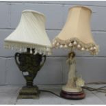 Two lamps **PLEASE NOTE THIS LOT IS NOT ELIGIBLE FOR POSTING AND PACKING**