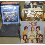 Two boxes of LP records, mainly 1970's including a Bay City Rollers LP **PLEASE NOTE THIS LOT