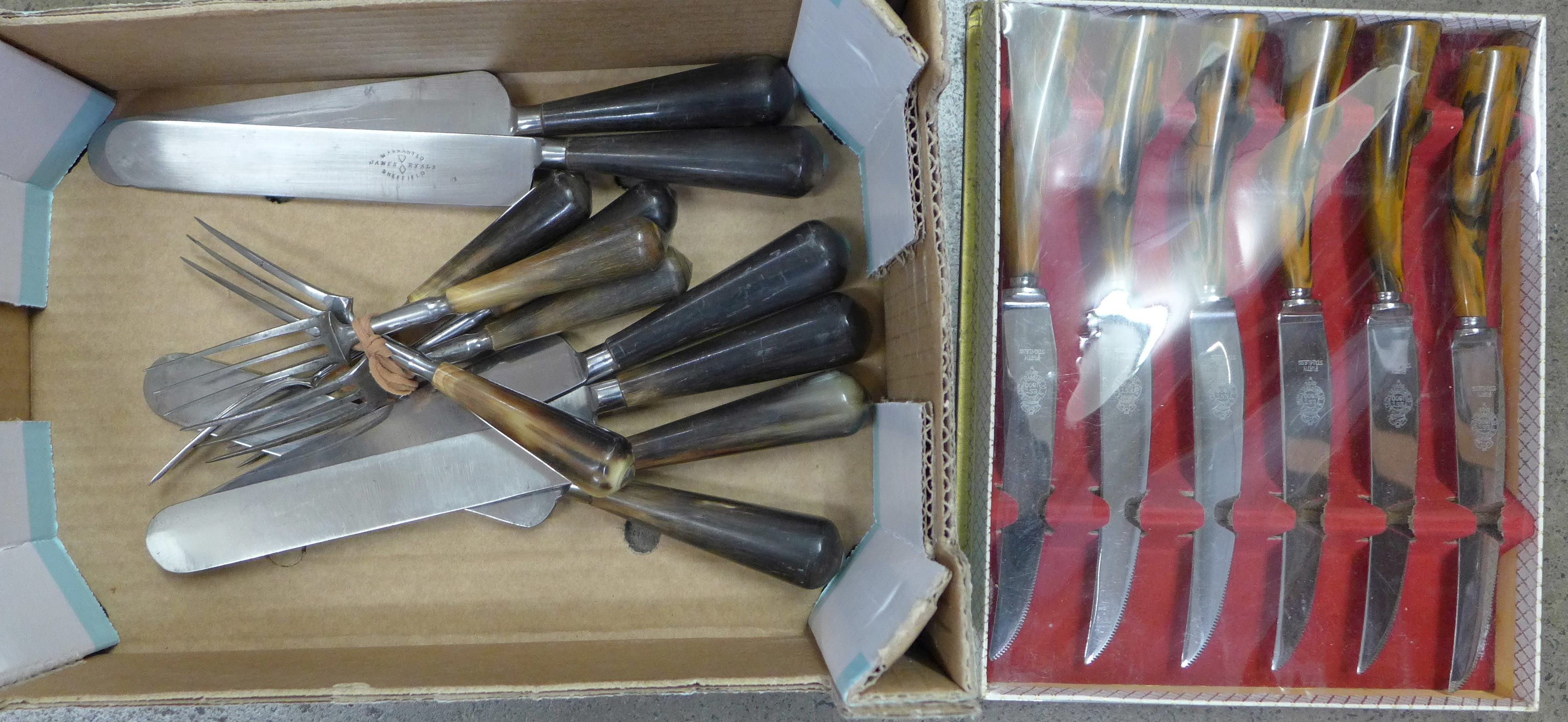 A collection of bone handled cutlery **PLEASE NOTE THIS LOT IS NOT ELIGIBLE FOR POSTING AND