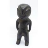 A carved alien pendant/adornment, 9cm