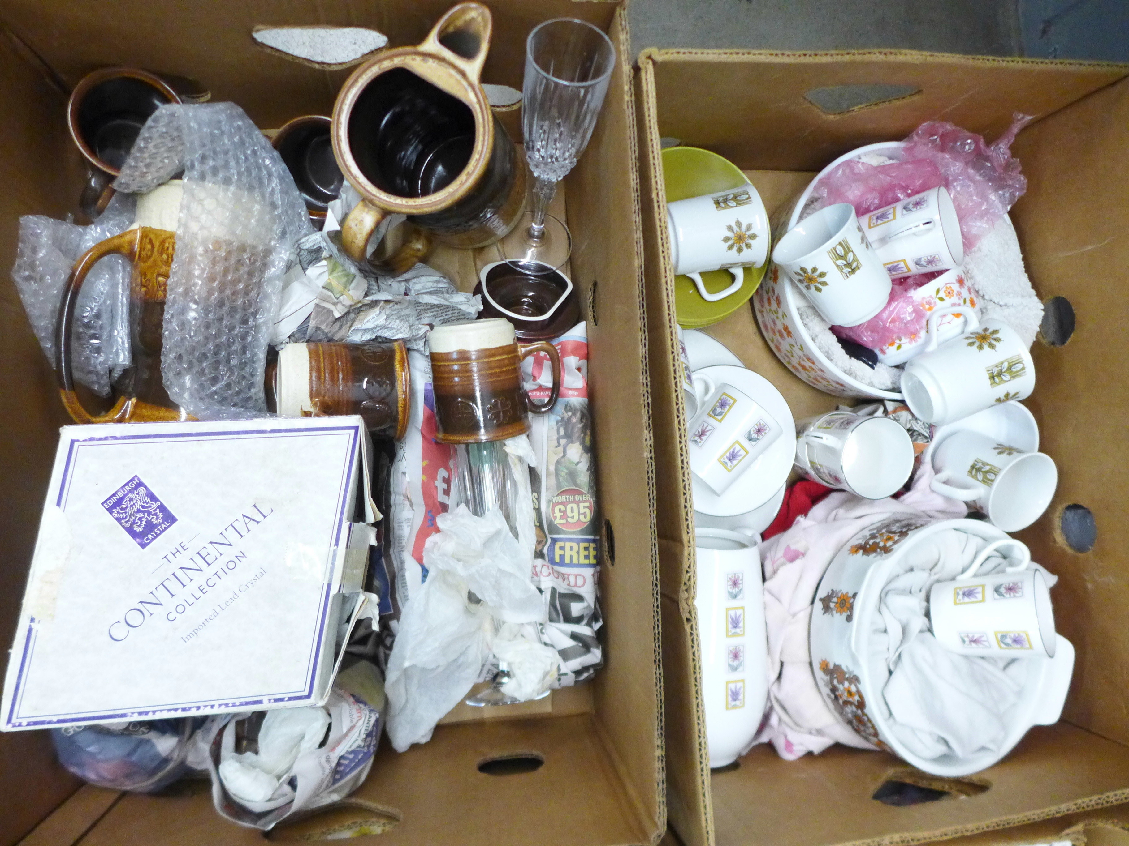 Four boxes of china including retro and Art Deco **PLEASE NOTE THIS LOT IS NOT ELIGIBLE FOR - Bild 2 aus 3