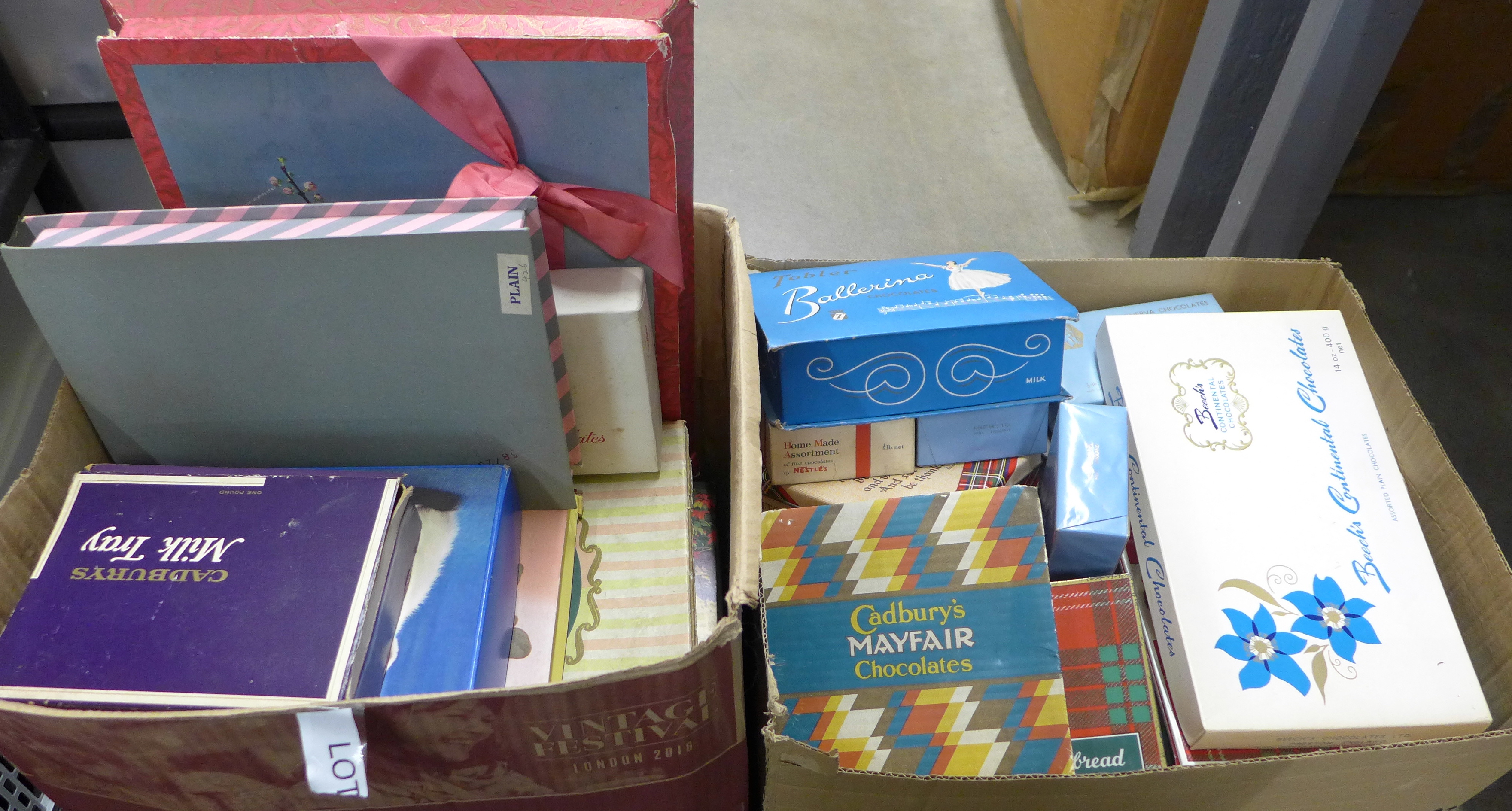 A collection of vintage tins and confectionary chocolate boxes **PLEASE NOTE THIS LOT IS NOT