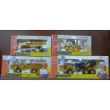 Four die-cast Joal Compact model vehicles