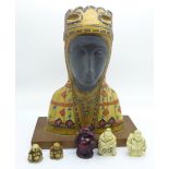 A collection of oriental and other figures **PLEASE NOTE THIS LOT IS NOT ELIGIBLE FOR POSTING AND