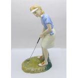 A Royal Doulton figure, Winning Putt