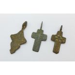 Three Viking crosses