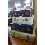 Four suitcases