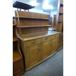 A Priory oak sideboard