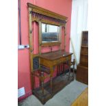 A large Victorian Aesthetic Movement carved oak hallstand, manner of Bruce Talbert