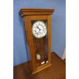 A D.A. Webster, Willington mahogany Vienna style wall clock