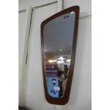 Two teak framed mirrors