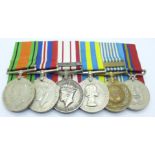 A Naval General Service to 19149174 Spr R.J. Trueman R.E., a Queen Elizabeth II Korea medal to