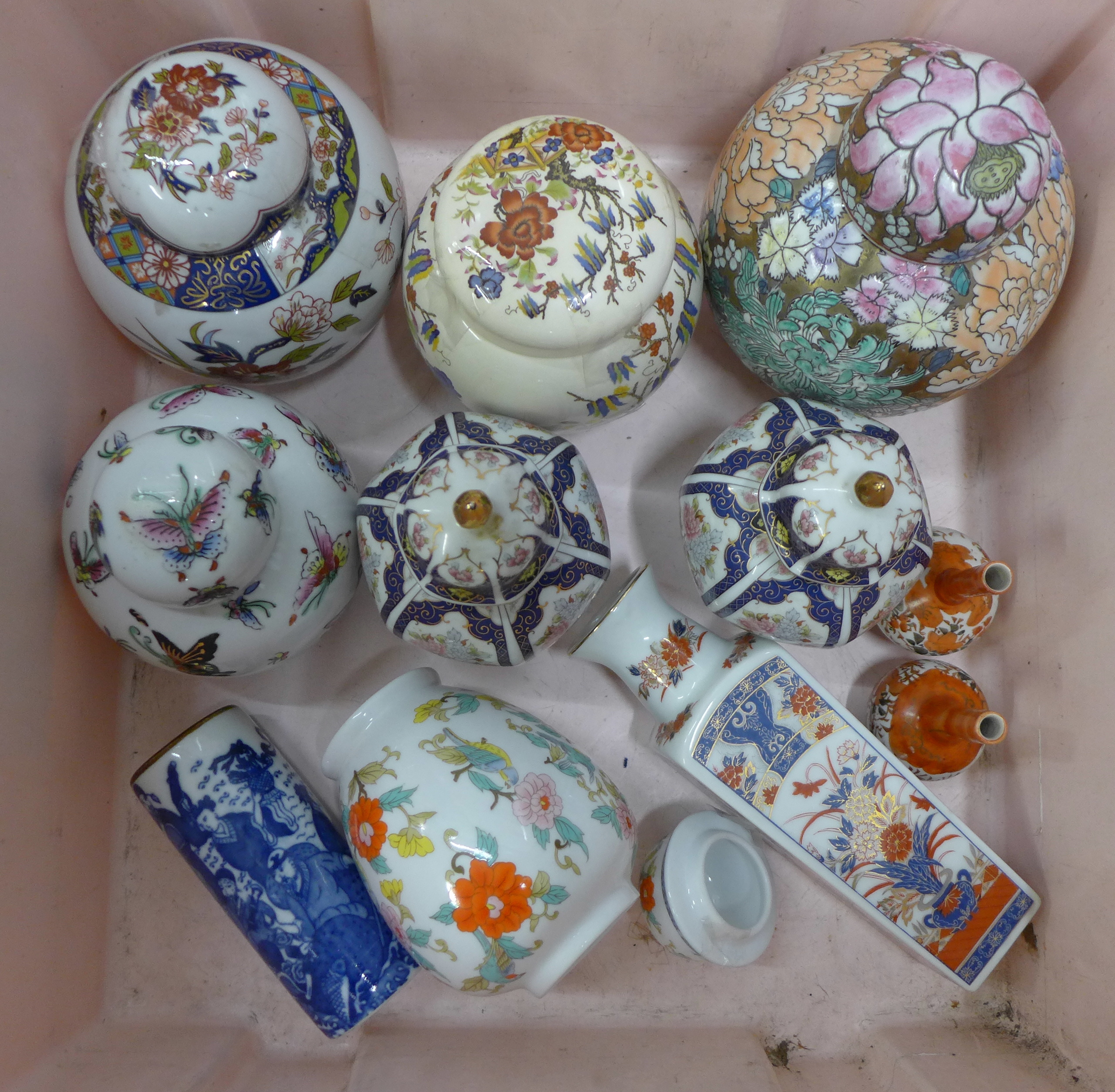 A collection of of oriental china including ginger jars, kutani vases, etc. **PLEASE NOTE THIS LOT