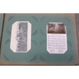 Postcards; Edwardian postcard album and collection of 72 cards