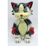 A Lorna Bailey Ali the Cat, 15cm, signed on the base