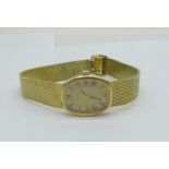 A lady's Juvenia gold plated wristwatch, boxed