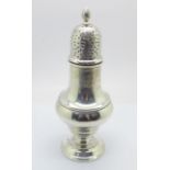 A silver shaker, Birmingham 1902, 137g