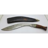 A kukri with scabbard