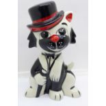 A Lorna Bailey Moonlight the Cat, 12cm, signed on the base