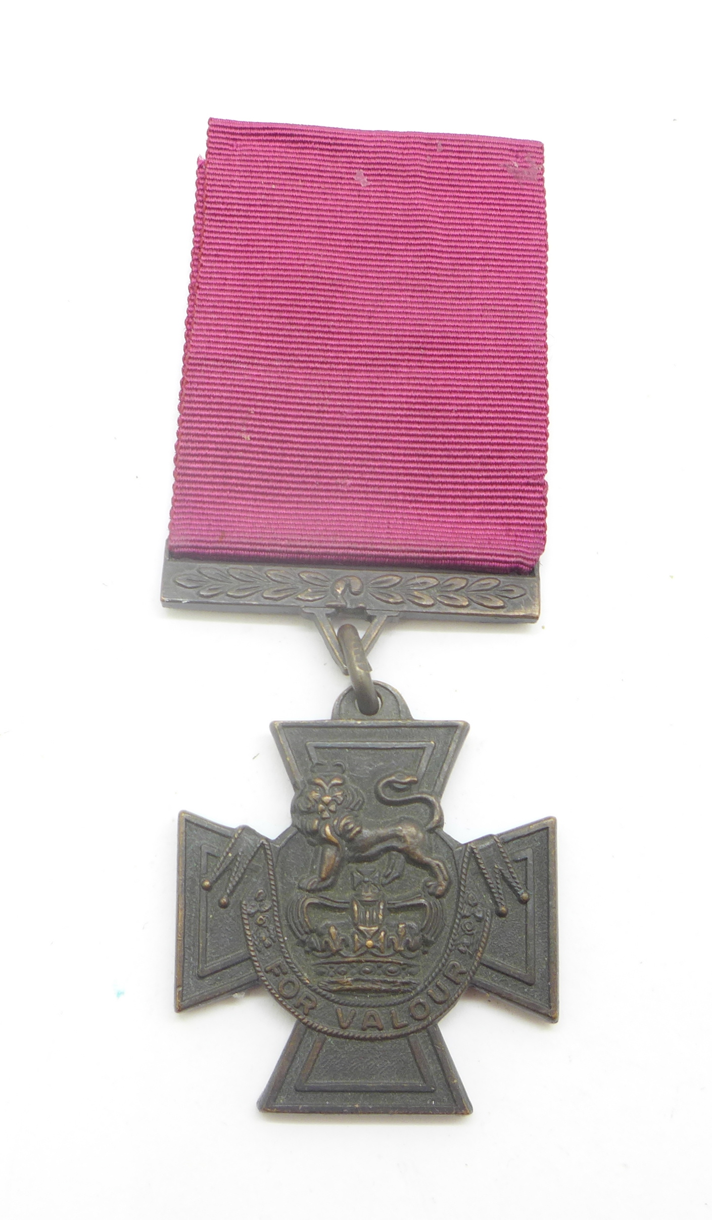 A replica Victoria Cross medal