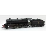 Bachmann Branch-Line model railway, Stanier Mogul 42969 BR lined black early emblem 2-6-0, boxed