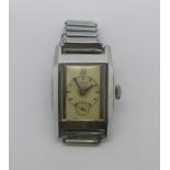 An Art Deco wristwatch, the dial marked Ormo, 23mm case