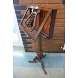 An early Victorian rosewood music stand
