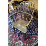 A 19th Century elm Windsor armchair
