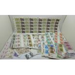 A collection of mint stamps, face value approximately £140