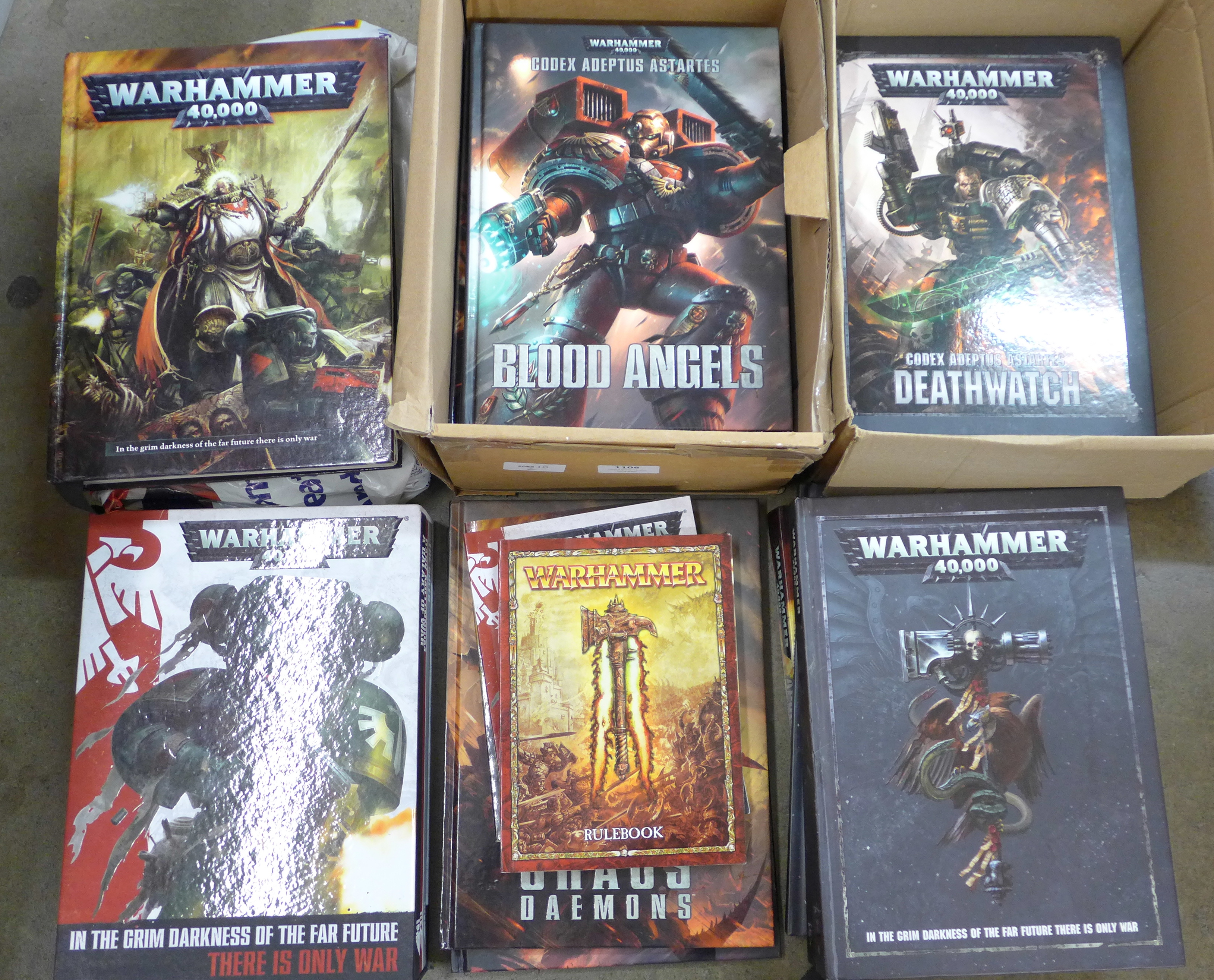 A collection of Warhammer 40,000 rules/instruction books **PLEASE NOTE THIS LOT IS NOT ELIGIBLE