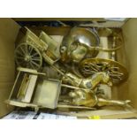 A collection of brassware **PLEASE NOTE THIS LOT IS NOT ELIGIBLE FOR POSTING AND PACKING**