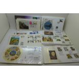 Stamps:- Benham First Day Covers, including signed, silks and special cancels