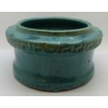 A Chinese green glaze Bonsai pot with character mark to the base, 21cm