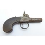 A 19th Century percussion pistol