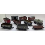 Ten 00 gauge railway wagons including Mainline