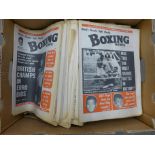 A box of Boxing News 1970's newspapers**PLEASE NOTE THIS LOT IS NOT ELIGIBLE FOR POSTING AND