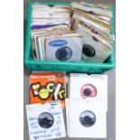 A box of 1950's and 1960's 7" vinyl singles, rockabilly, doo-wop, rock ?n? roll, etc.