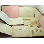 A collection of early 20th Century keepsake albums