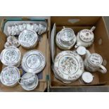 Two boxes of Indian Tree china **PLEASE NOTE THIS LOT IS NOT ELIGIBLE FOR POSTING AND PACKING**