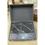 A vintage Carina Linear Sound DJ mixing set