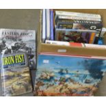 A box of war related books