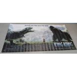 A large 2005 King Kong movie banner, 240cm x 123cm