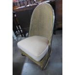 A Lloyd Loom wicker chair