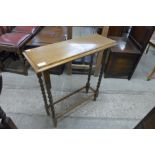 An oak barleytwist side table