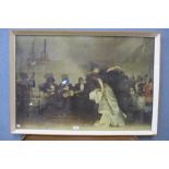 A John Singer Sargent print, The Spanish Dancer, framed