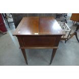 An Edward VII inlaid mahogany metamorphic surprise writing desk