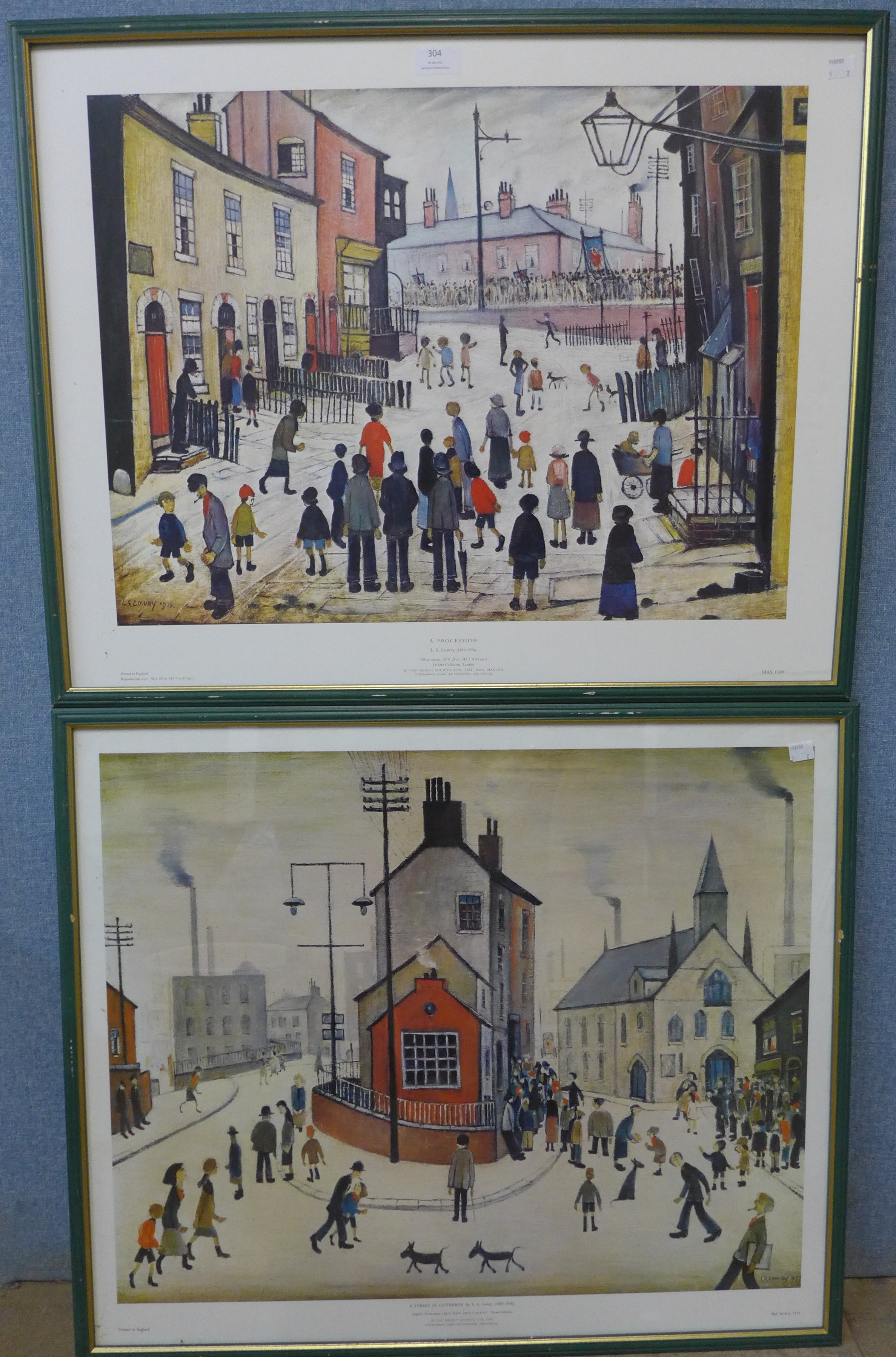 Two L.S. Lowry prints