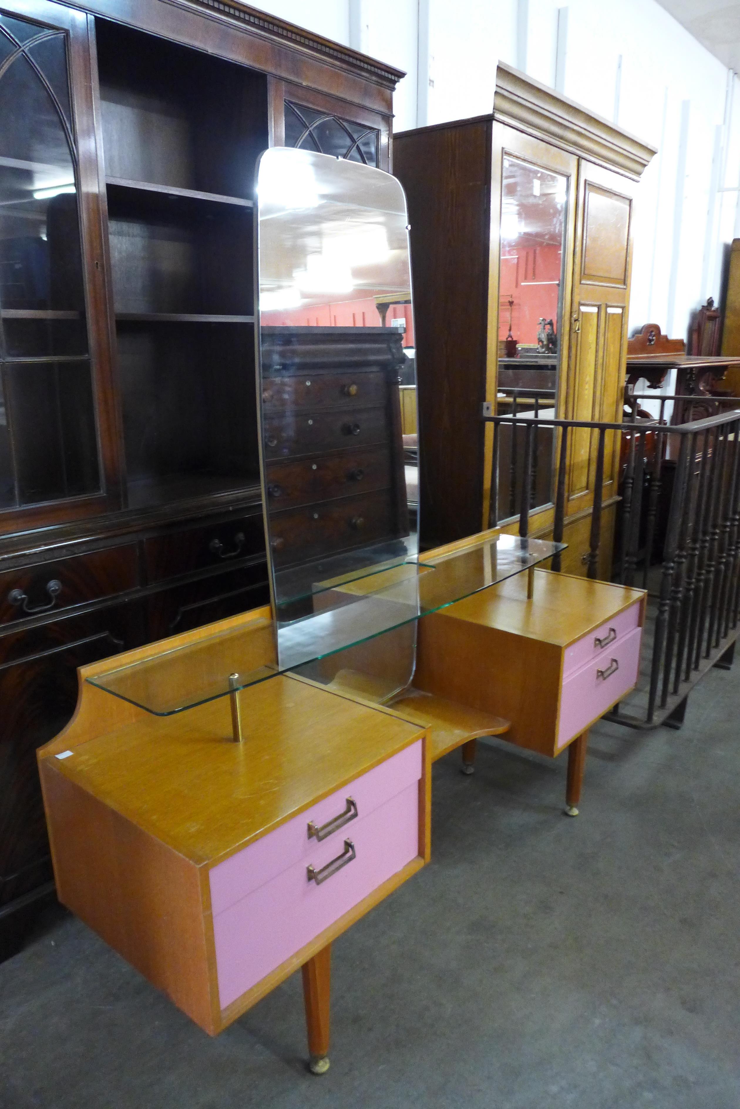 A Maple painted oak dressing table