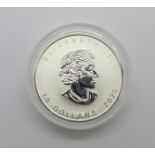 A 2oz fine silver Canadian Goose 10 dollars coin, 2020