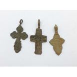 Three Viking crosses